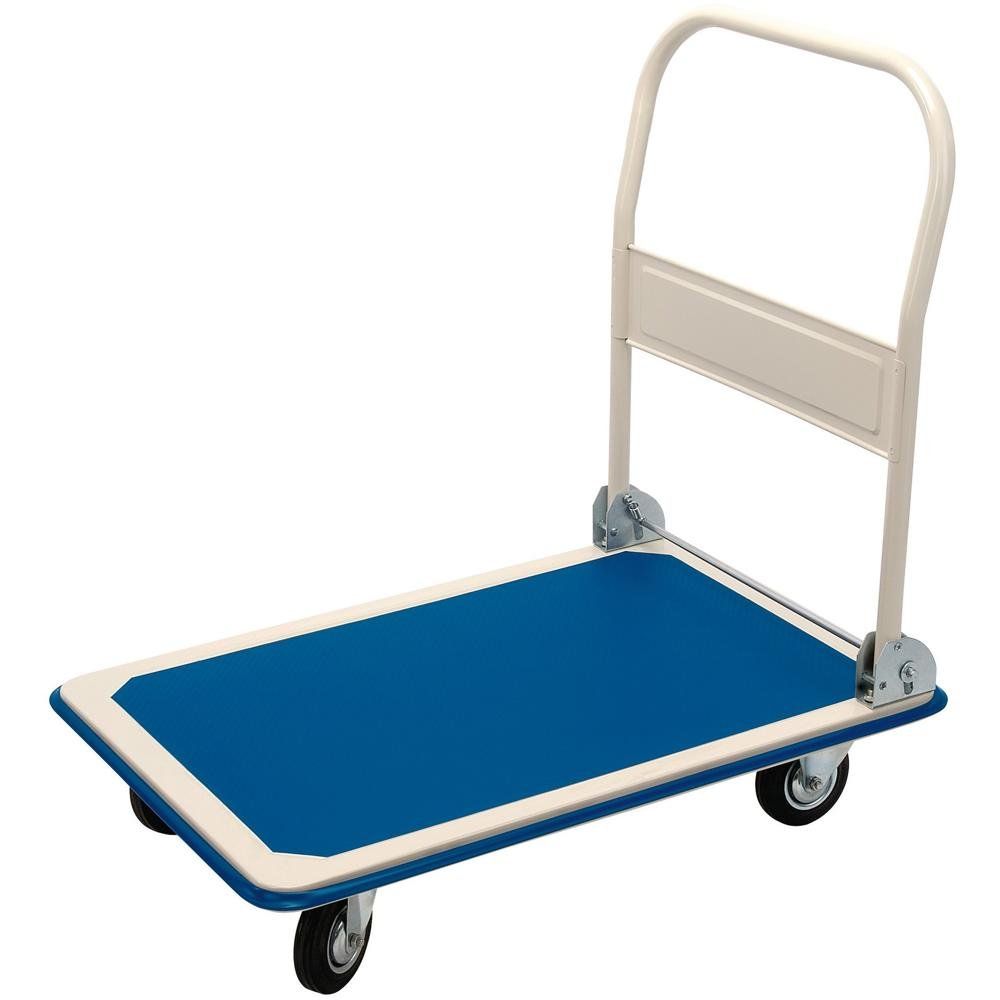 Draper 04692 Platform Trolley With Folding Handle 900 X 600 X 850Mm 300Kg each - Image 1