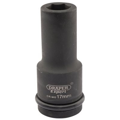 Draper Expert 05049 Expert Hi-Torq® 6 Point Deep Impact Socket 3/4in Sq. Dr. 17Mm each