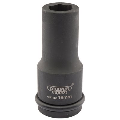 Draper Expert 05050 Expert Hi-Torq® 6 Point Deep Impact Socket 3/4in Sq. Dr. 18Mm each