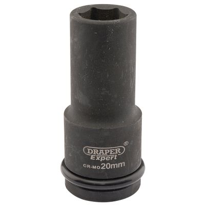 Draper Expert 05052 Expert Hi-Torq® 6 Point Deep Impact Socket 3/4in Sq. Dr. 20Mm each