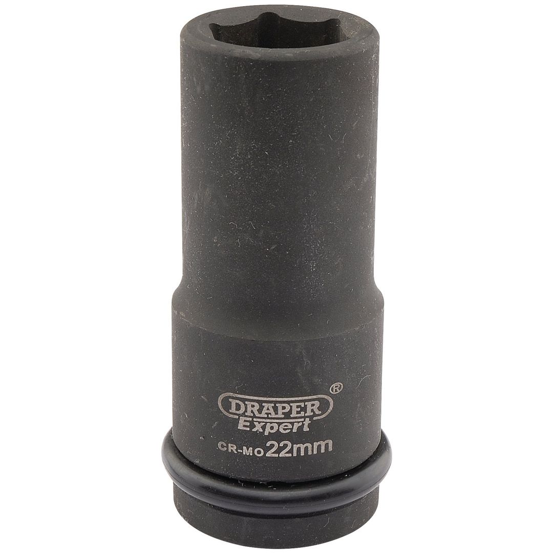 Draper Expert 05054 Expert Hi-Torq® 6 Point Deep Impact Socket 3/4in Sq. Dr. 22Mm each - Image 1