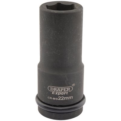 Draper Expert 05054 Expert Hi-Torq® 6 Point Deep Impact Socket 3/4in Sq. Dr. 22Mm each