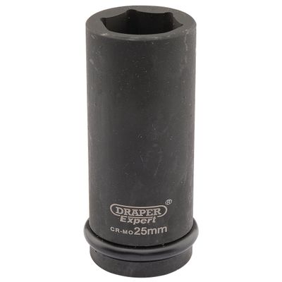 Draper Expert 05057 Expert Hi-Torq® 6 Point Deep Impact Socket 3/4in Sq. Dr. 25Mm each