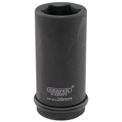 Draper Expert 05060 Expert Hi-Torq® 6 Point Deep Impact Socket 3/4in Sq. Dr. 28Mm each