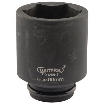 Draper Expert 05088 Expert Hi-Torq® 6 Point Deep Impact Socket 3/4in Sq. Dr. 60Mm each