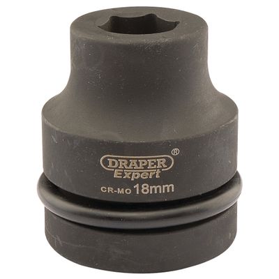 Draper Expert 05099 Expert Hi-Torq® 6 Point Impact Socket 1in Sq. Dr. 18Mm each