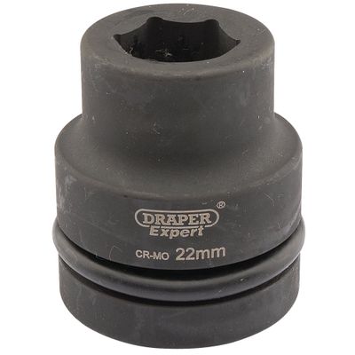 Draper Expert 05103 Expert Hi-Torq® 6 Point Impact Socket 1in Sq. Dr. 22Mm each