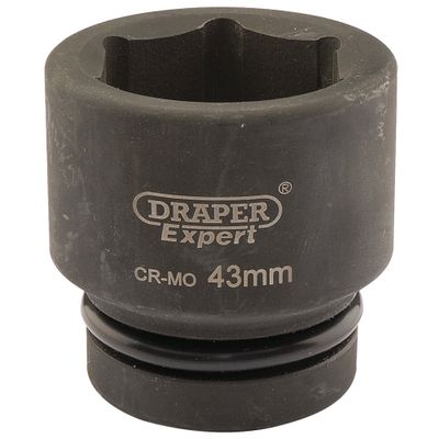 Draper Expert 05123 Expert Hi-Torq® 6 Point Impact Socket 1in Sq. Dr. 43Mm each