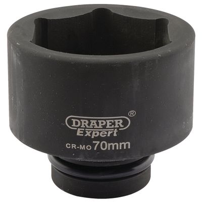 Draper Expert 05131 Expert Hi-Torq® 6 Point Impact Socket 1in Sq. Dr. 70Mm each