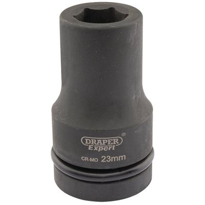 Draper Expert 05138 Expert Hi-Torq® 6 Point Deep Impact Socket 1in Sq. Dr. 23Mm each