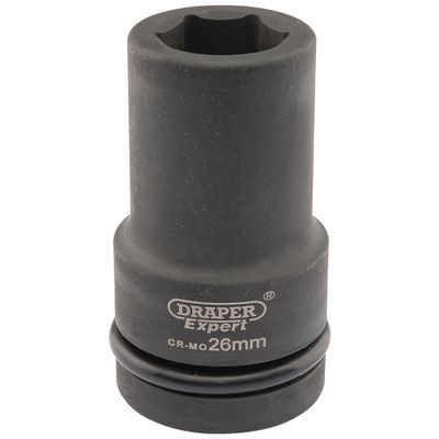 Draper Expert 05141 Expert Hi-Torq® 6 Point Deep Impact Socket 1in Sq. Dr. 26Mm each