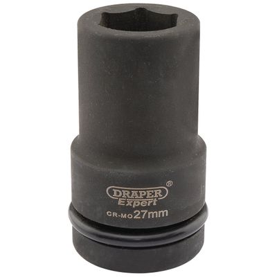 Draper Expert 05142 Expert Hi-Torq® 6 Point Deep Impact Socket 1in Sq. Dr. 27Mm each