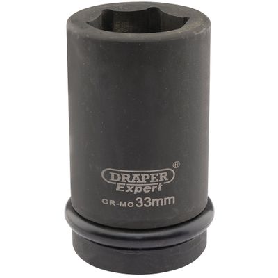 Draper Expert 05147 Expert Hi-Torq® 6 Point Deep Impact Socket 1in Sq. Dr. 33Mm each
