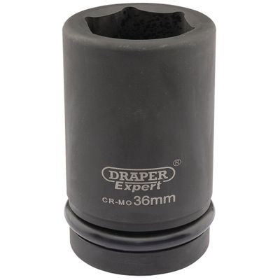 Draper Expert 05150 Expert Hi-Torq® 6 Point Deep Impact Socket 1in Sq. Dr. 36Mm each