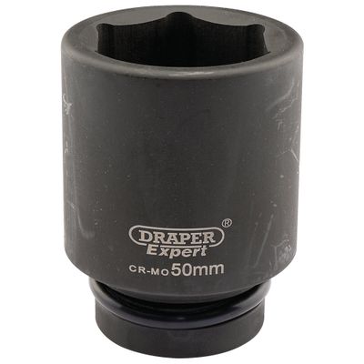 Draper Expert 05155 Expert Hi-Torq® 6 Point Deep Impact Socket 1in Sq. Dr. 50Mm each