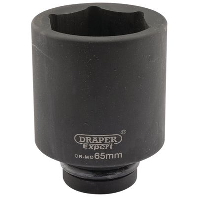 Draper Expert 05158 Expert Hi-Torq® 6 Point Deep Impact Socket 1in Sq. Dr. 65Mm each