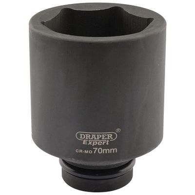 Draper Expert 05159 Expert Hi-Torq® 6 Point Deep Impact Socket 1in Sq. Dr. 70Mm each