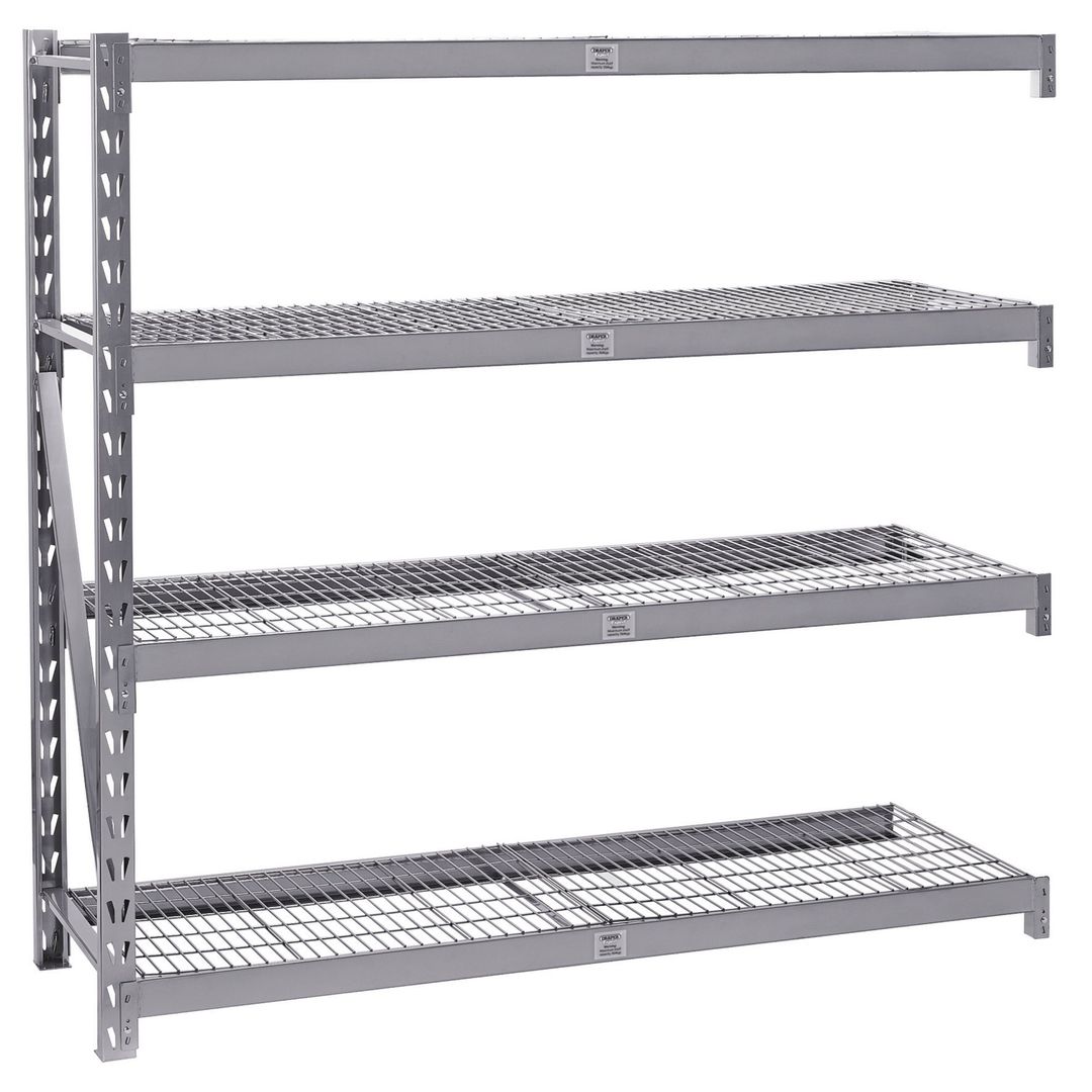 Draper Expert 05229 Expert Heavy Duty Steel 4 Shelving Extension Unit 1959 X 610 X 1830Mm each - Image 1