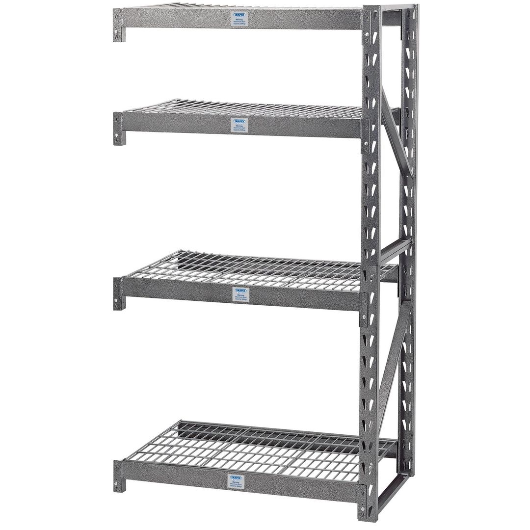Draper Expert 05231 Expert Heavy Duty Steel 4 Shelving Extension Unit 1040 X 610 X 1830Mm each - Image 1