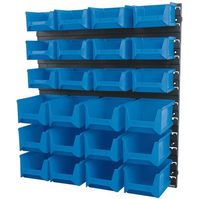 Draper 06798 24 Bin Wall Storage Unit Small/Medium Bins each