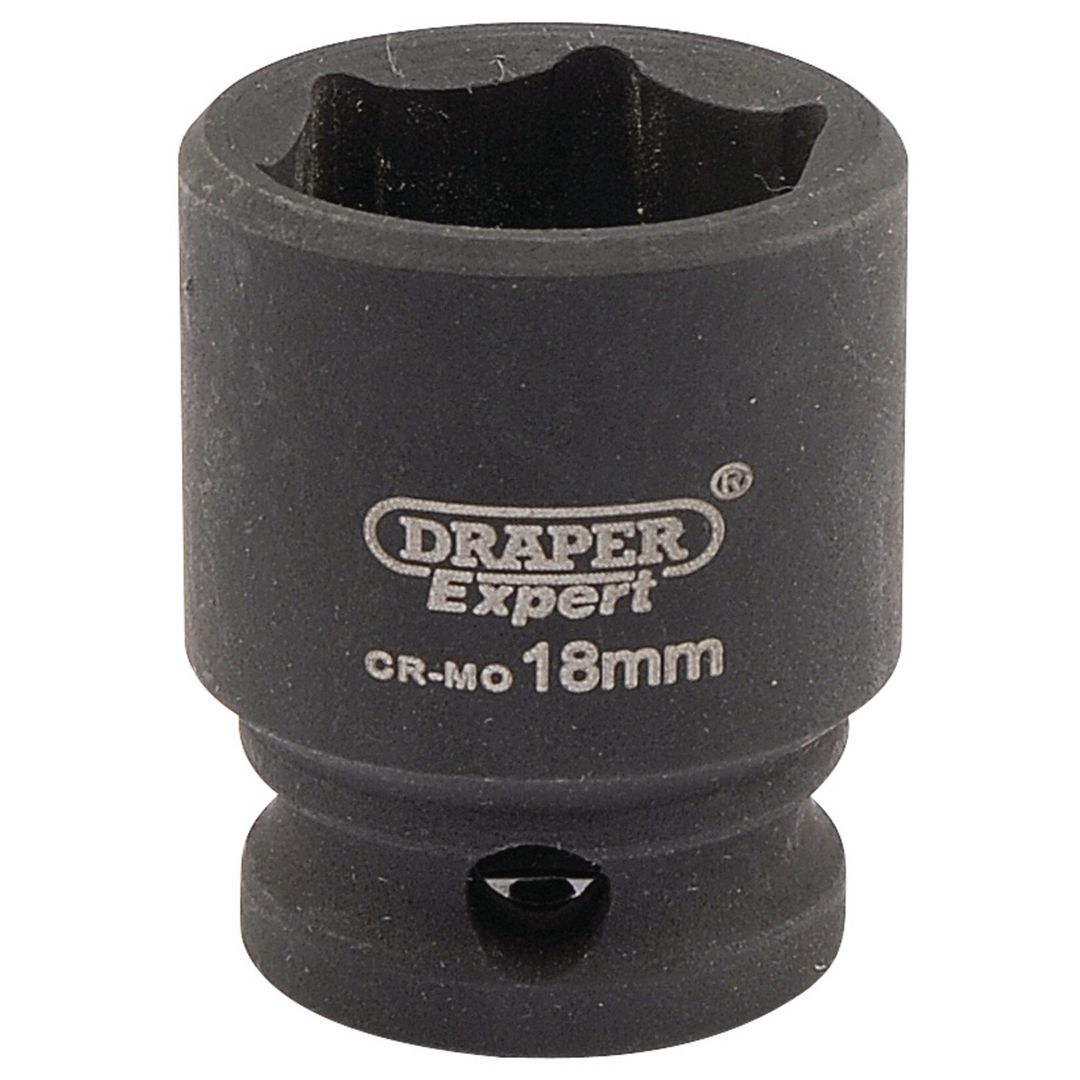 Draper Expert 06878 Expert Hi-Torq® 6 Point Impact Socket 3/8in Sq. Dr. 18Mm each - Image 1