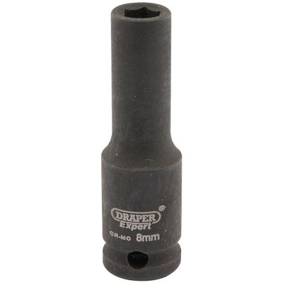 Draper Expert 06881 Expert Hi-Torq® 6 Point Deep Impact Socket 3/8in Sq. Dr. 8Mm each
