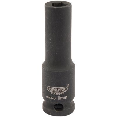 Draper Expert 06882 Expert Hi-Torq® 6 Point Deep Impact Socket 3/8in Sq. Dr. 9Mm each