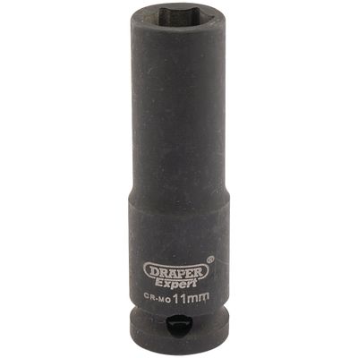 Draper Expert 06884 Expert Hi-Torq® 6 Point Deep Impact Socket 3/8in Sq. Dr. 11Mm each