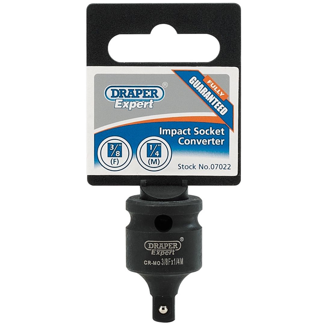 Draper Expert 07022 Expert Impact Socket Converter 3/8in(F) X 1/4in(M) each - Image 1