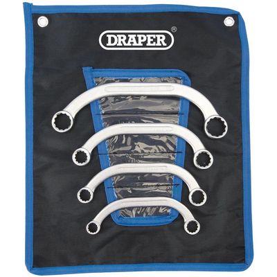 Draper 07210 Half Moon Obstruction Ring Spanner Set (4 Piece) per set