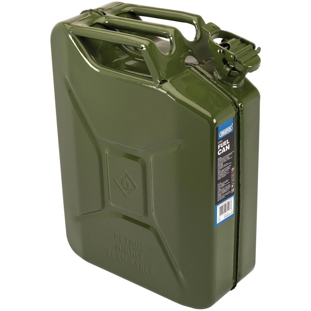 Draper 07218 Steel Fuel Can 20L Green each - Image 1