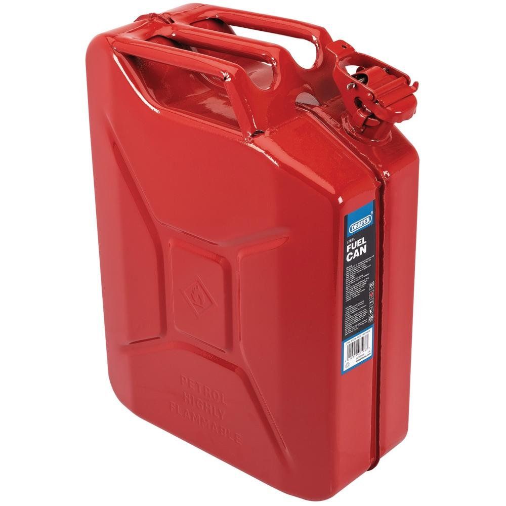 Draper 07568 Steel Fuel Can 20L Red each - Image 1
