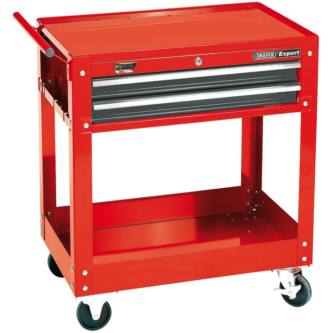 Draper Expert 07635 Expert 2 Level Tool Trolley With Two Drawers each - Image 1