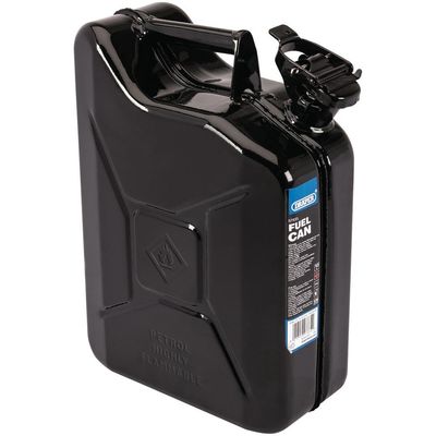 Draper 07664 Steel Fuel Can 10L Black each