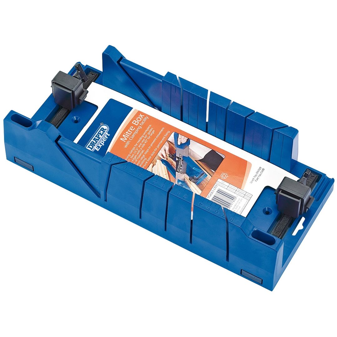 Draper Expert 09789 Mitre Box With Clamping Facility 367 X 116 X 70Mm each - Image 1