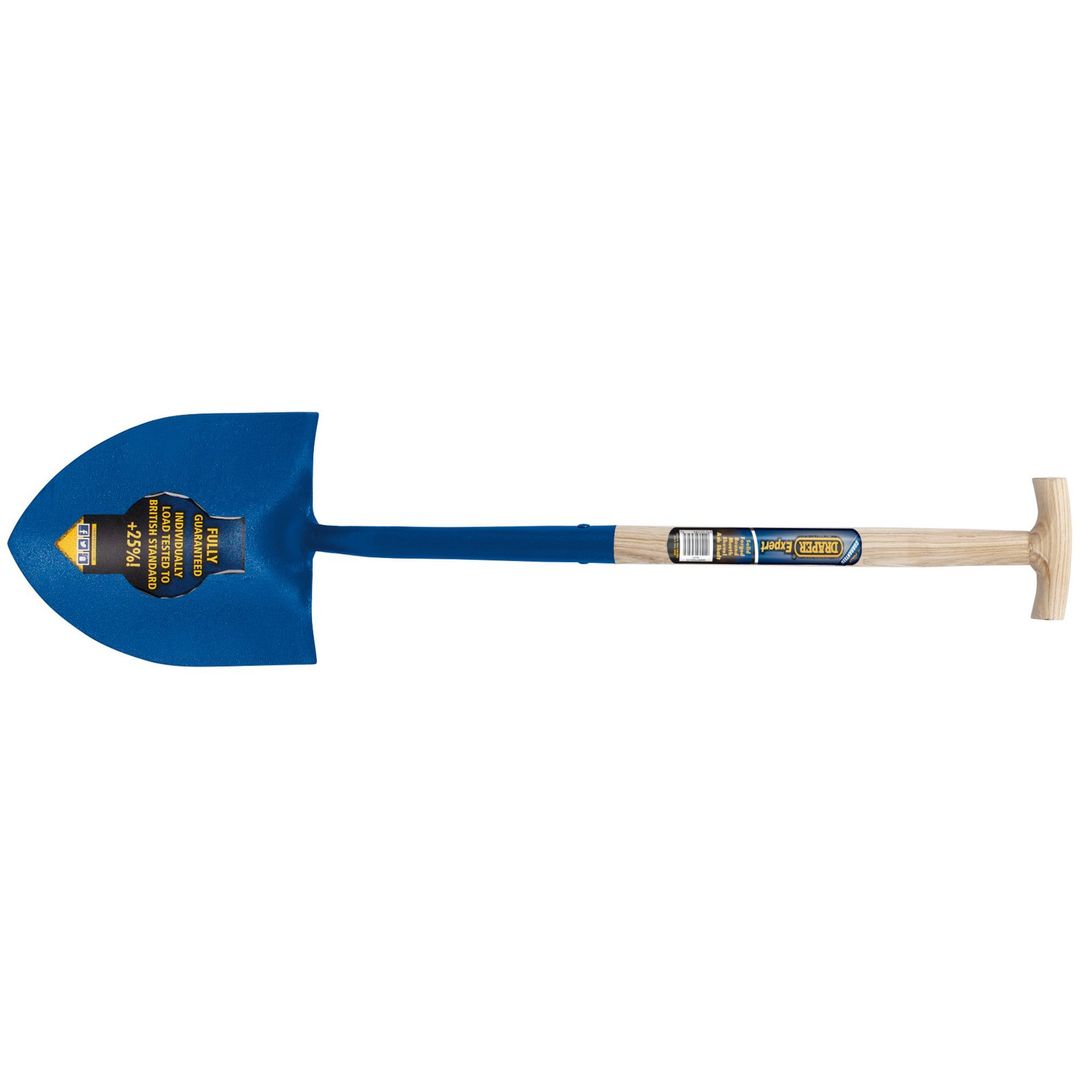 Draper Expert 10875 Solid Forged Round Mouth T-Handle Shovel With Ash Shaft each - Image 1