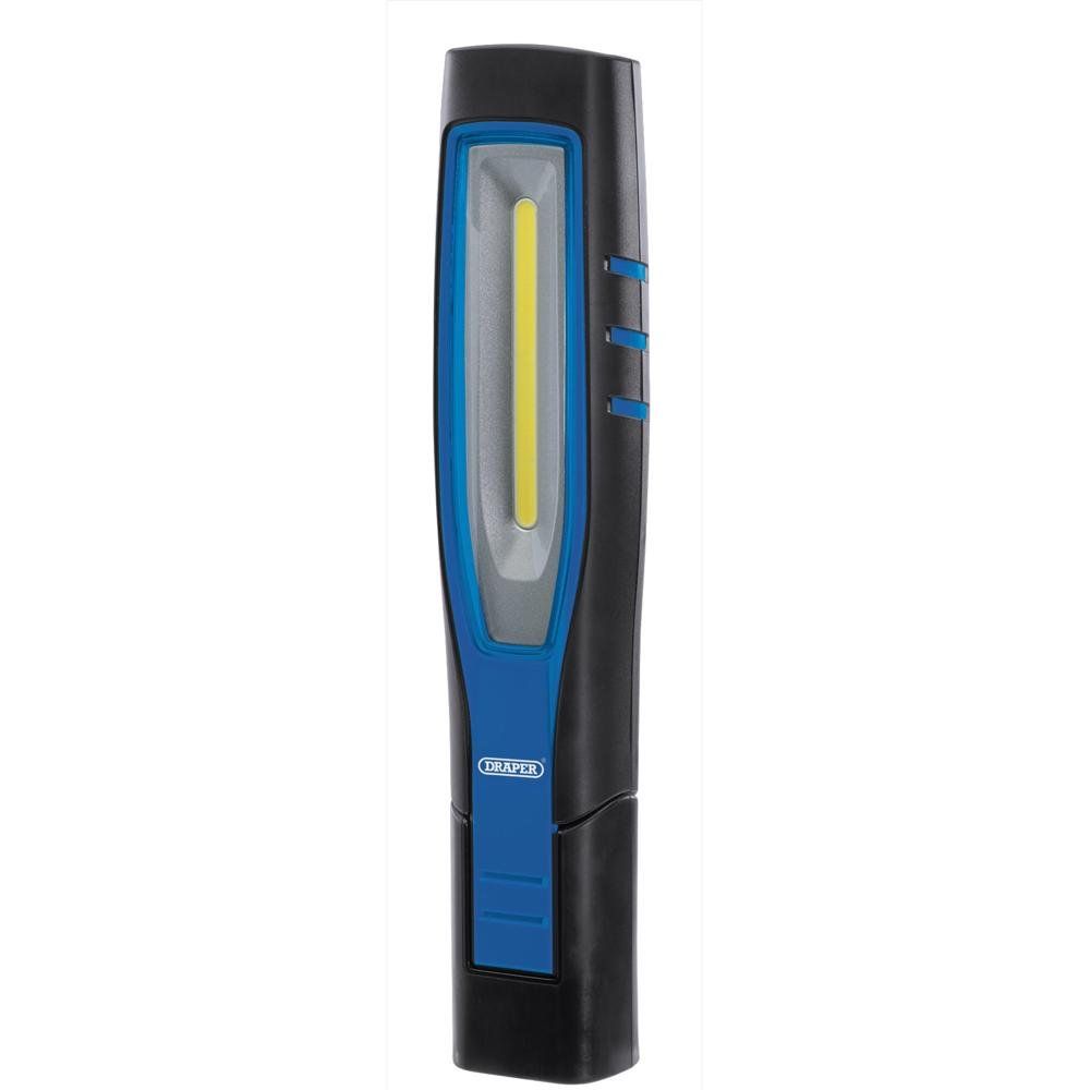 Draper 11758 Cob/Smd Led Rechargeable Inspection Lamp 7W 700 Lumens Blue 1 X Usb Cable 1 X Usb Charger each 1 - Image 1