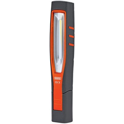 Draper 11761 Cob/Smd Led Rechargeable Inspection Lamp 7W 700 Lumens Orange each 1
