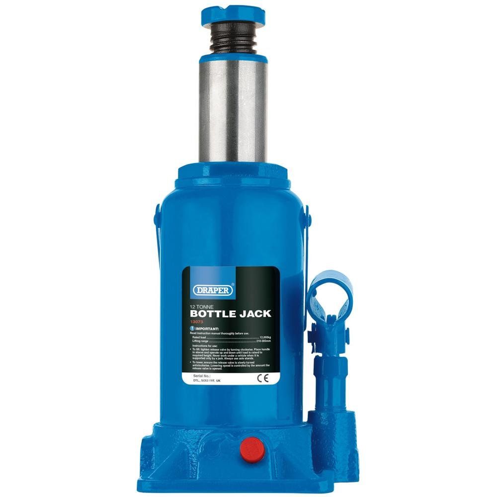 Draper 13073 Hydraulic Bottle Jack 12 Tonne each - Image 1