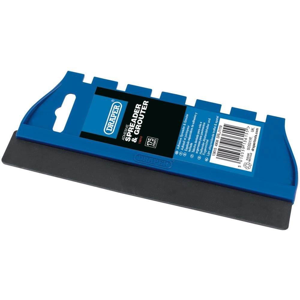Draper 13615 Adhesive Spreader And Grouter 175Mm each - Image 1