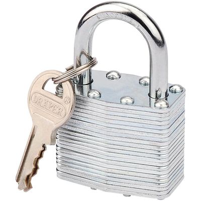Draper 14020 Laminated Steel Padlock 40 X 23Mm each