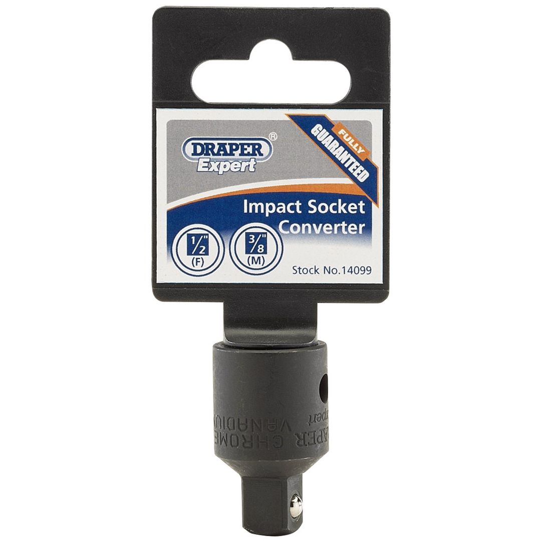 Draper Expert 14099 Impact Socket Converter 1/2in(F) X 3/8in(M) each - Image 1