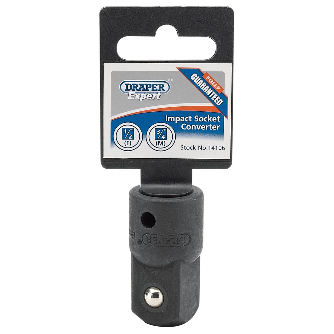 Draper Expert 14106 Impact Socket Converter 1/2in(F) X 3/4in(M) each - Image 1