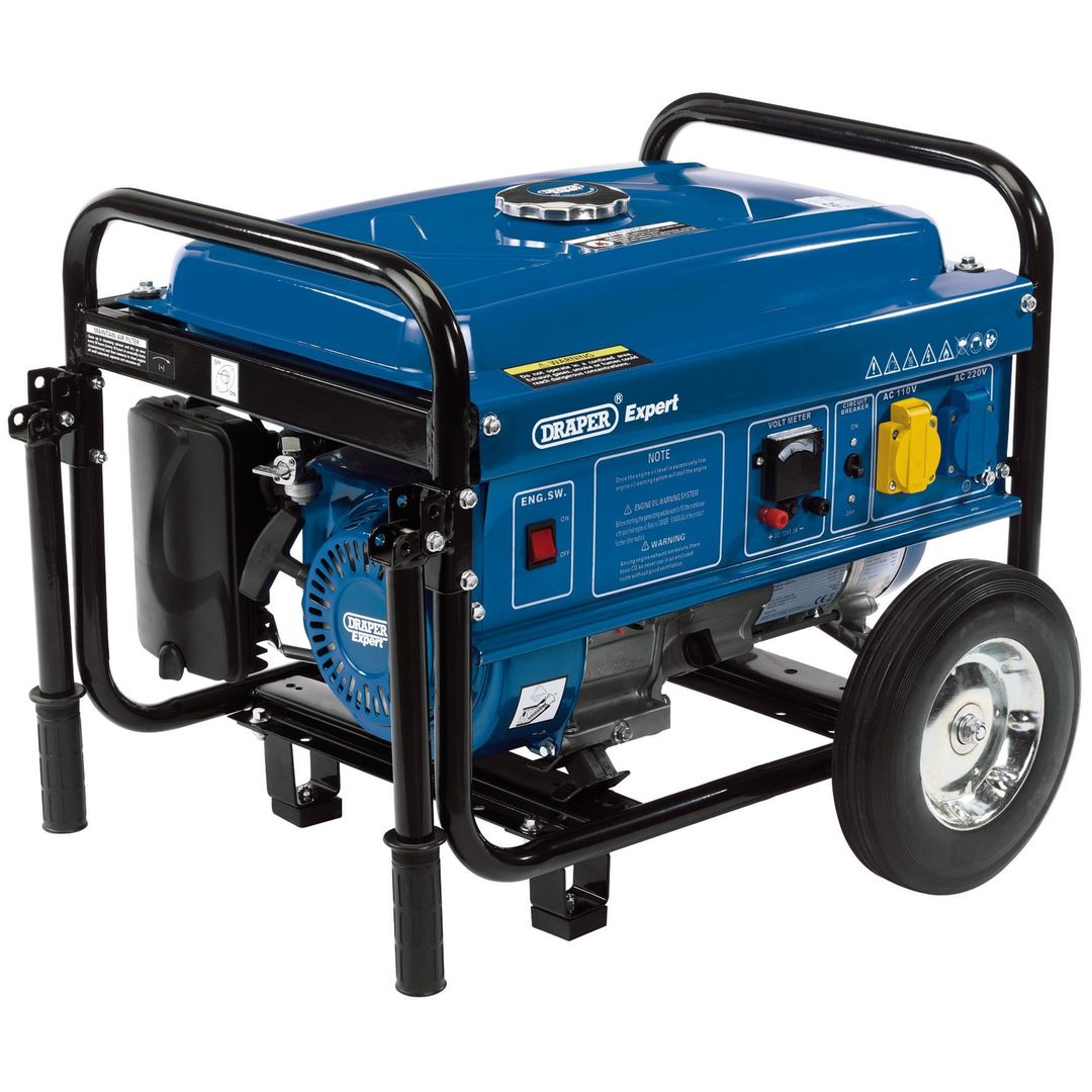 Draper Expert 16066 Petrol Generator With Wheels 2000W each 1 - Image 1
