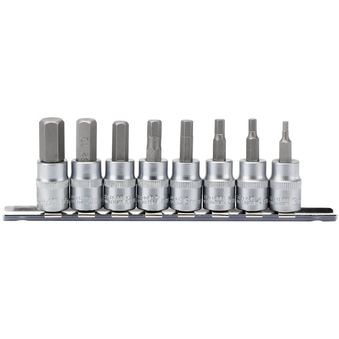 Draper Expert 16285 Metric Hex. Socket Bit Set 3/8in Sq. Dr. 48Mm (8 Piece) per set - Image 1
