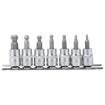 Draper Expert 16296 Ball-End Hex. Socket Bit Set 3/8in Sq. Dr. 48Mm (7 Piece) per set
