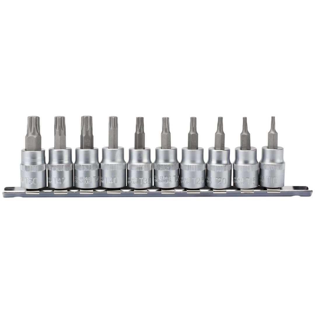 Draper Expert 16309 Draper Tx-Star® Socket Bit Set 3/8in Sq. Dr. 48Mm (10 Piece) per set - Image 1