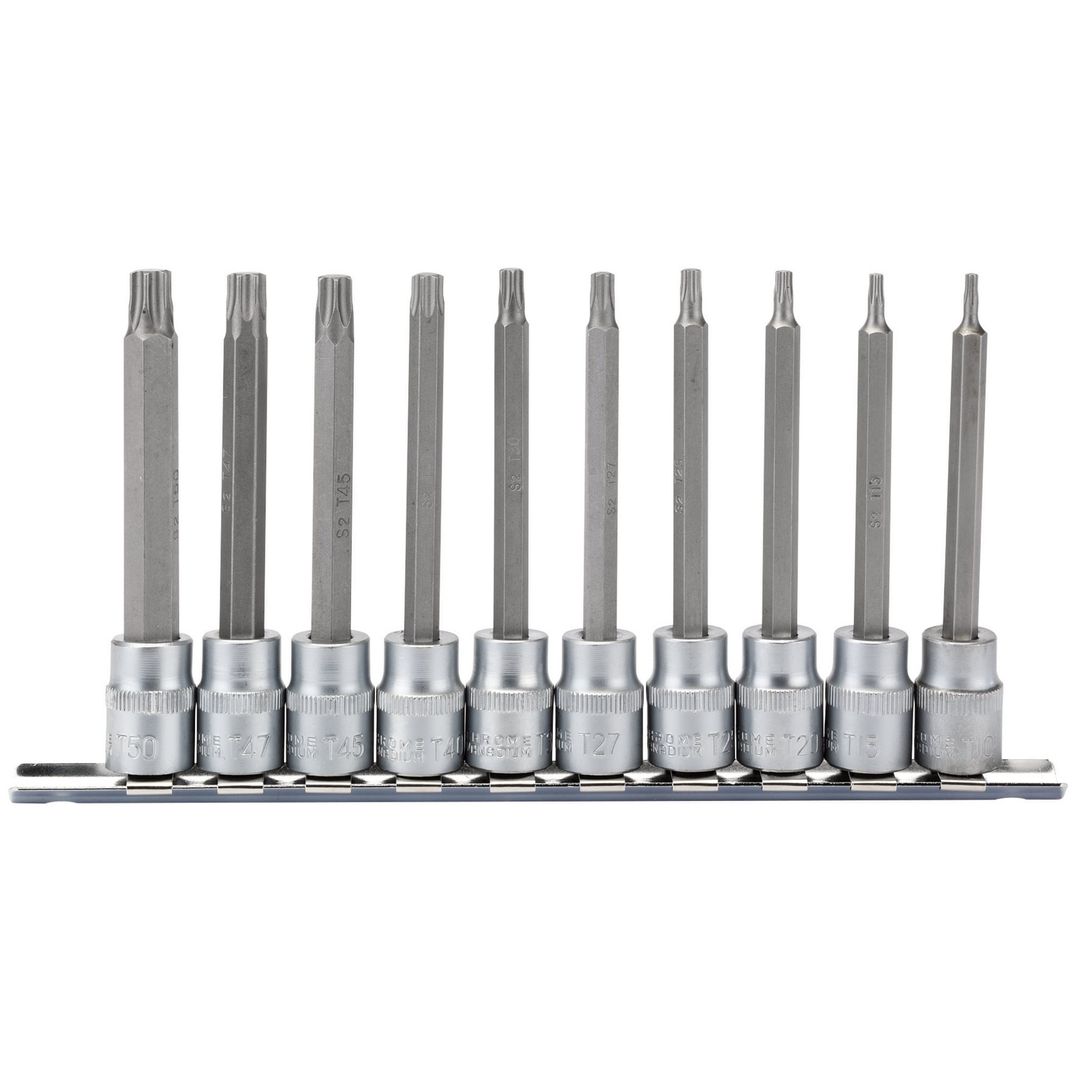 Draper Expert 16310 Draper Tx-Star® Socket Bit Set 3/8in Sq. Dr. 100Mm (10 Piece) per set - Image 1