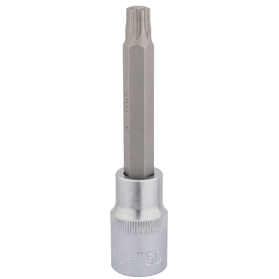 Draper Expert 16318 Draper Tx-Star® Socket Bit 1/2in Sq. Dr. T50 X 100Mm each - Image 1