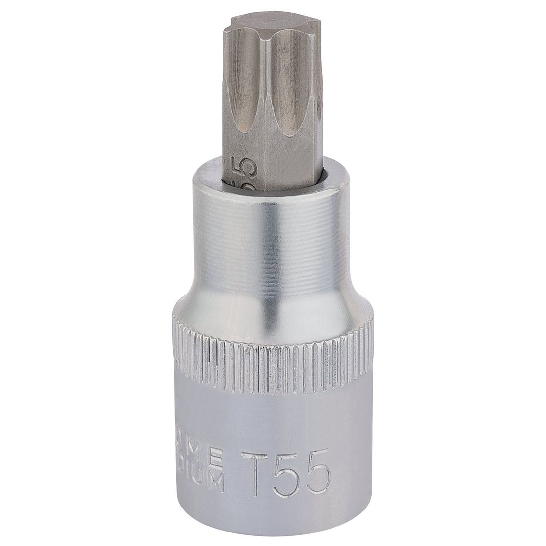 Draper Expert 16319 Draper Tx-Star® Socket Bit 1/2in Sq. Dr. T55 X 55Mm each - Image 1